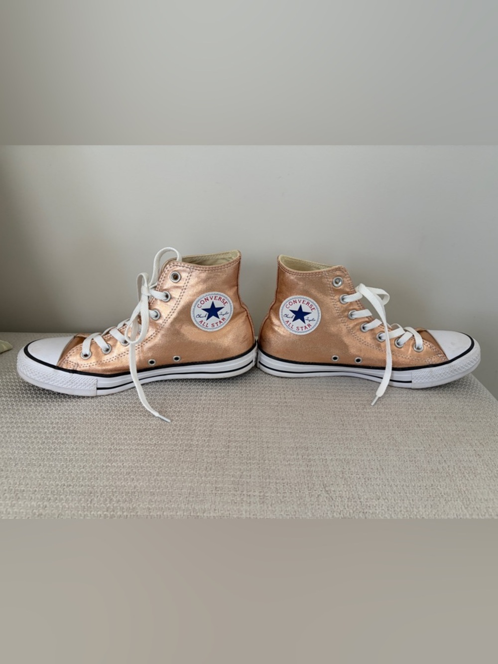 Chuck Taylor All Star Metallic Canvas High Top Sneaker